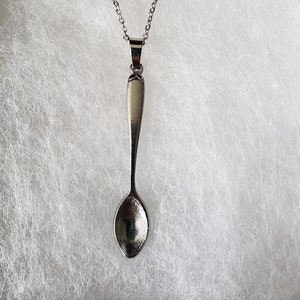 Emergency spoon pendant necklace chronic/invisible illness awareness spoon theory