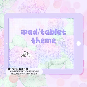 floral pastel Ipad screensaver homescreen ipad purple wallpaper theme kawaii tablet wallpaper aesthetic cute wallpaper