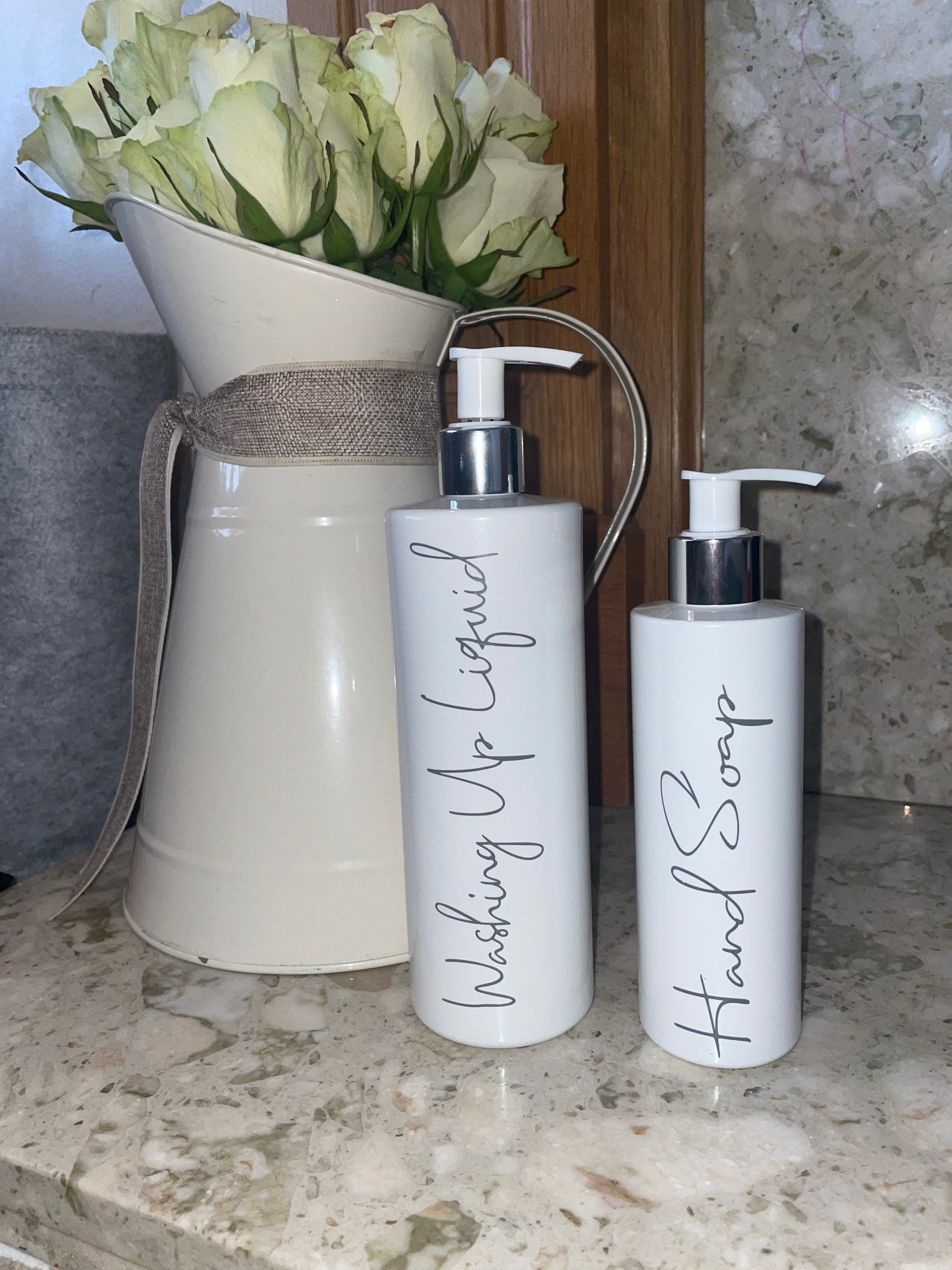 White Reusable Mrs Hinch Inspired 500ml Pump Bottles High Etsy