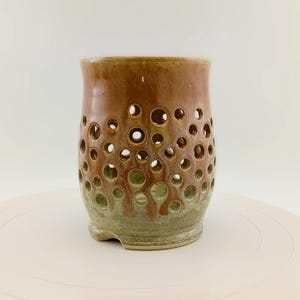 Ceramic Luminary: Nocturnal Glow Handcrafted Ceramic Night Light, Eco-Friendly Decor, Unique Gift for Home & Garden