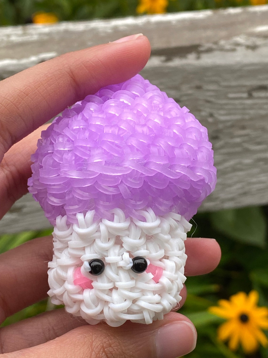 Loomigurumi Mushroom Rainbow Loom Mushroom Figure Etsy