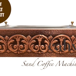 Copper Turkish Coffee Machine Hot Sand With Electricity 60X40X25 CM