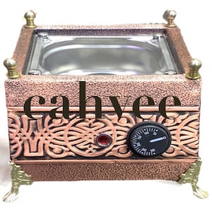 Copper Sand Coffee Machine 23x24x16 cm, Turkish Handmade, Traditional With Pots