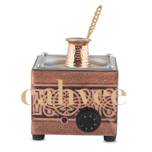 Copper Sand Coffee Machine 16x16x15 cm, Traditional Turkish Handmade,1 Pot gift