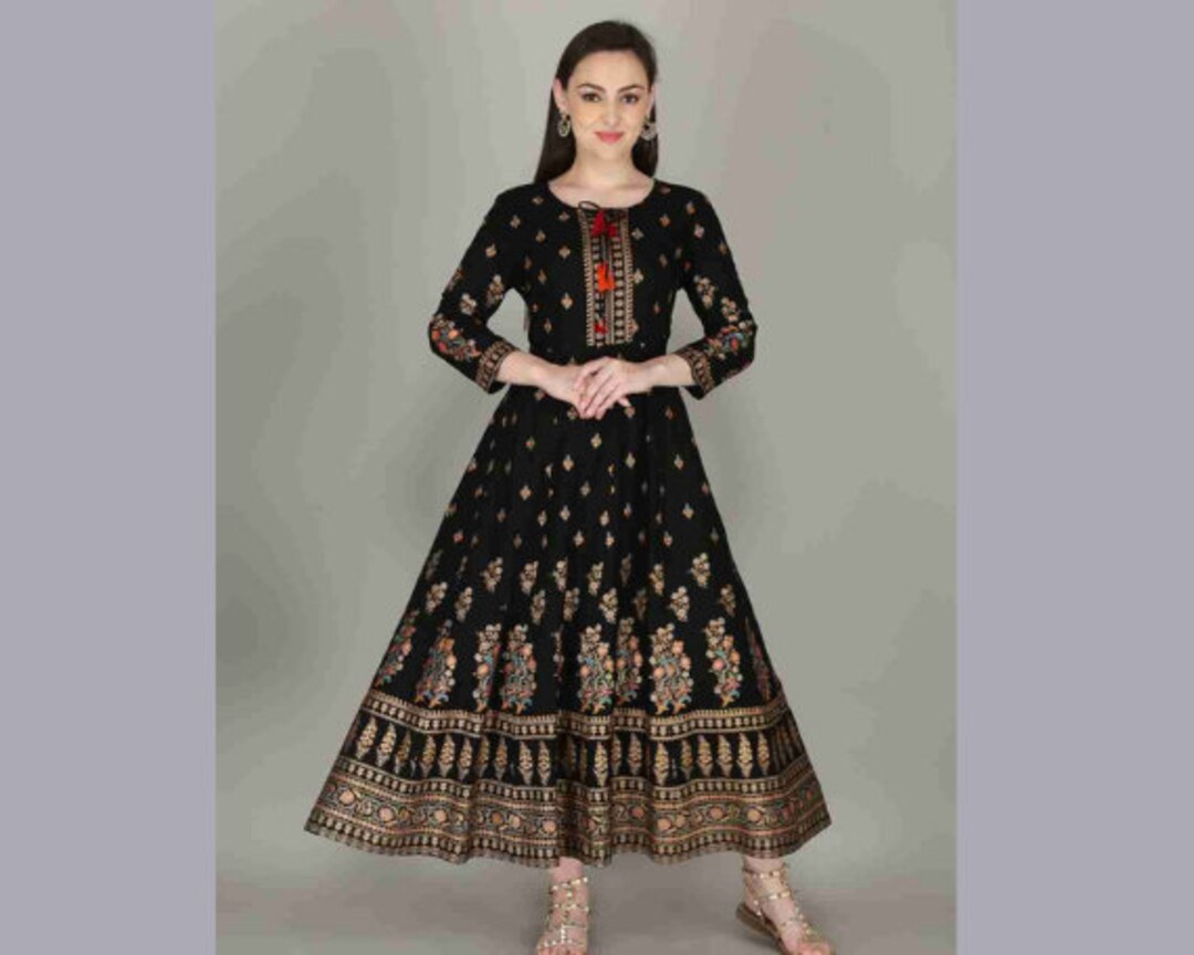 Indian Plus Size Anarkali for Women Plus Size India Dress Etsy
