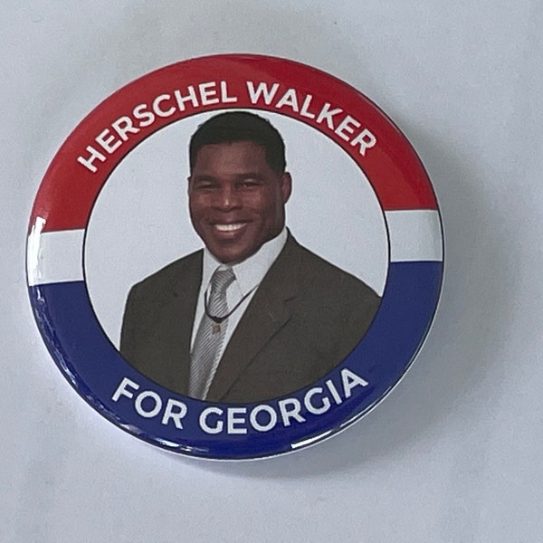 Patriotic Herschel Walker for Senate - 2 1/4 Pinback Button