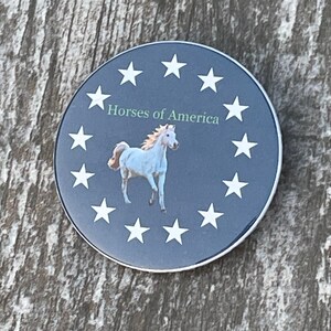 Horses of America - 2 1/4 Pinback Button