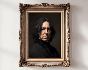 Retrato de profesor de pociones renacentista: Decoración gótica de la Academia Oscura (Descarga digital)