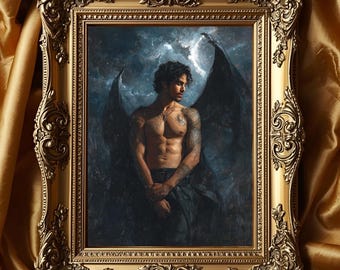 Azriel Renaissance Portrait: ACOTAR Inspired Gothic Art (Digital Download)