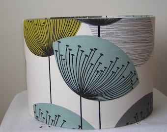 Handmade Lampshade - Sandersons Fabric - Dandelion Clocks -Chaffinch