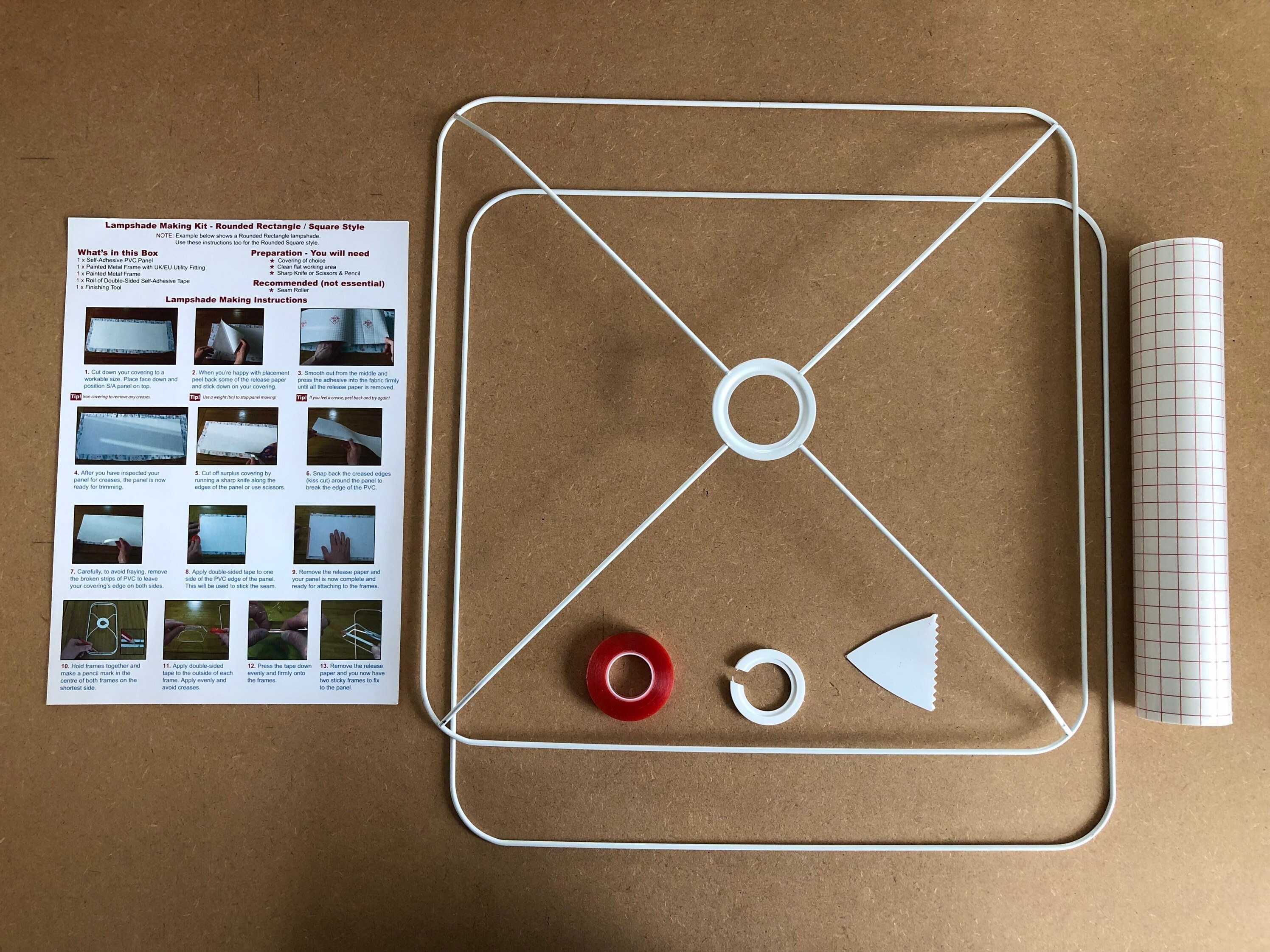 Rounded Square Lampshade Making Kit 20/30/40cms Etsy UK