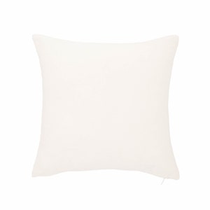 White Bee Cotton Throw Pillow, 12" X 12"