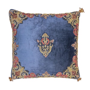 Regina Silk Velvet Throw Pillow, 18&quot; X 18&quot;