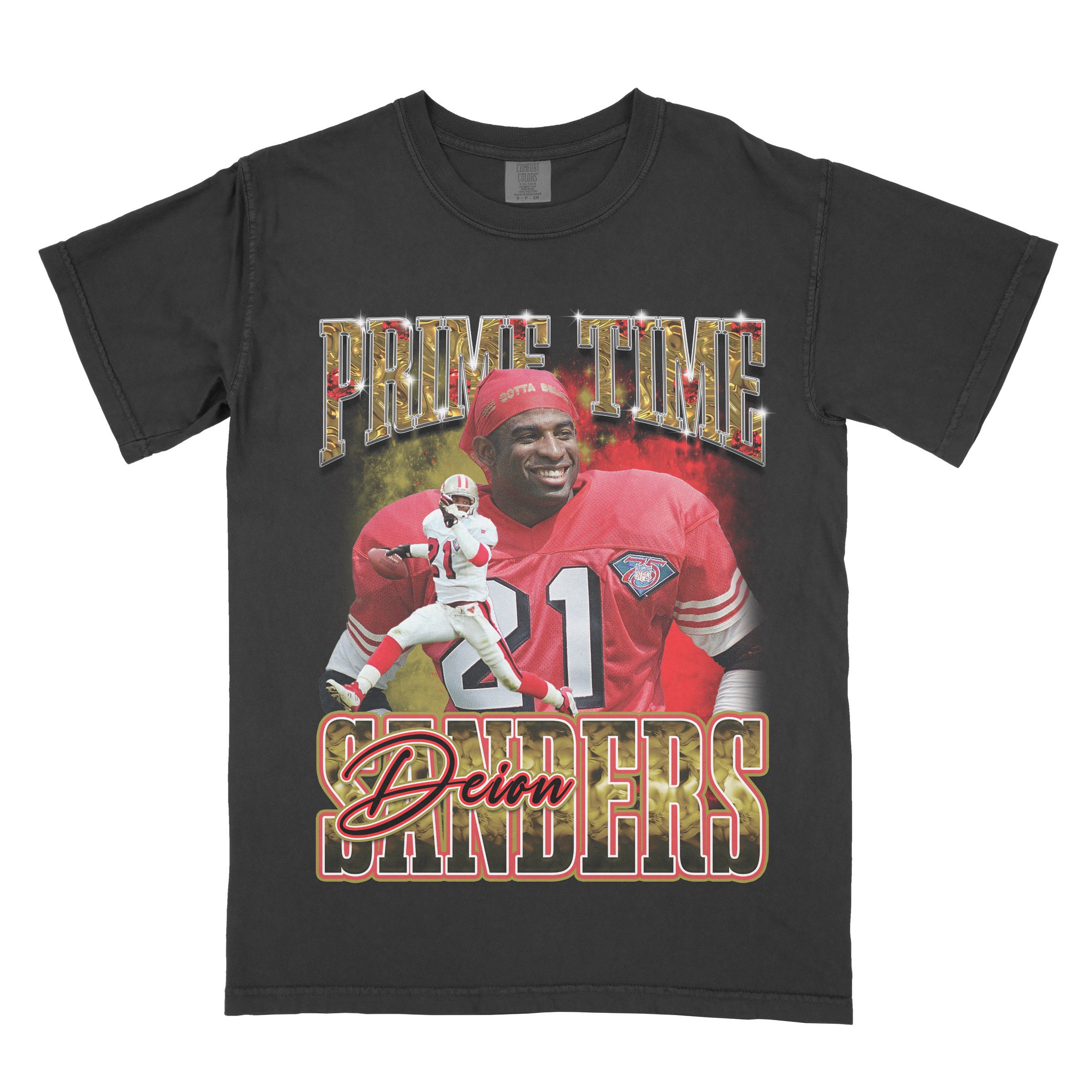 最新☆デイオン・サンダースTシャツ☆Deion Sanders☆お早めに！ 公式 NFL T-Shirts | DAZN