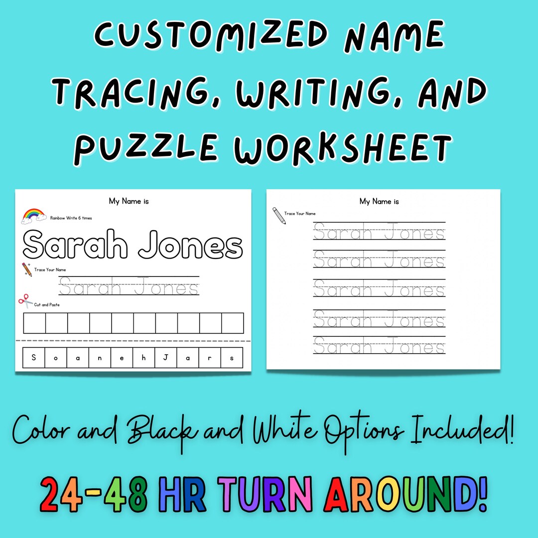 name-tracing-worksheet-customized-name-writing-worksheet-etsy