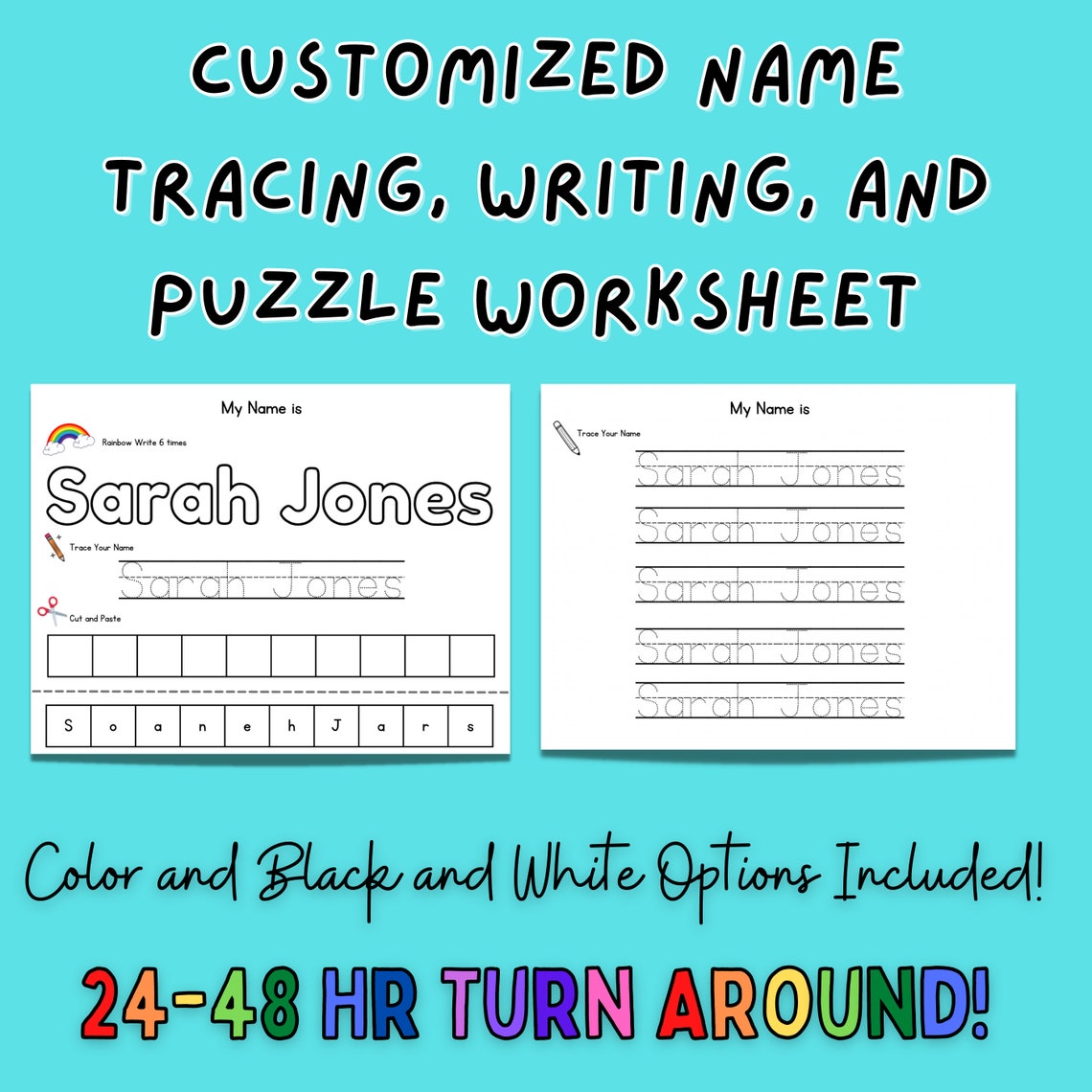 Name Tracing Worksheet | Customized | Name Writing Worksheet | Name ...