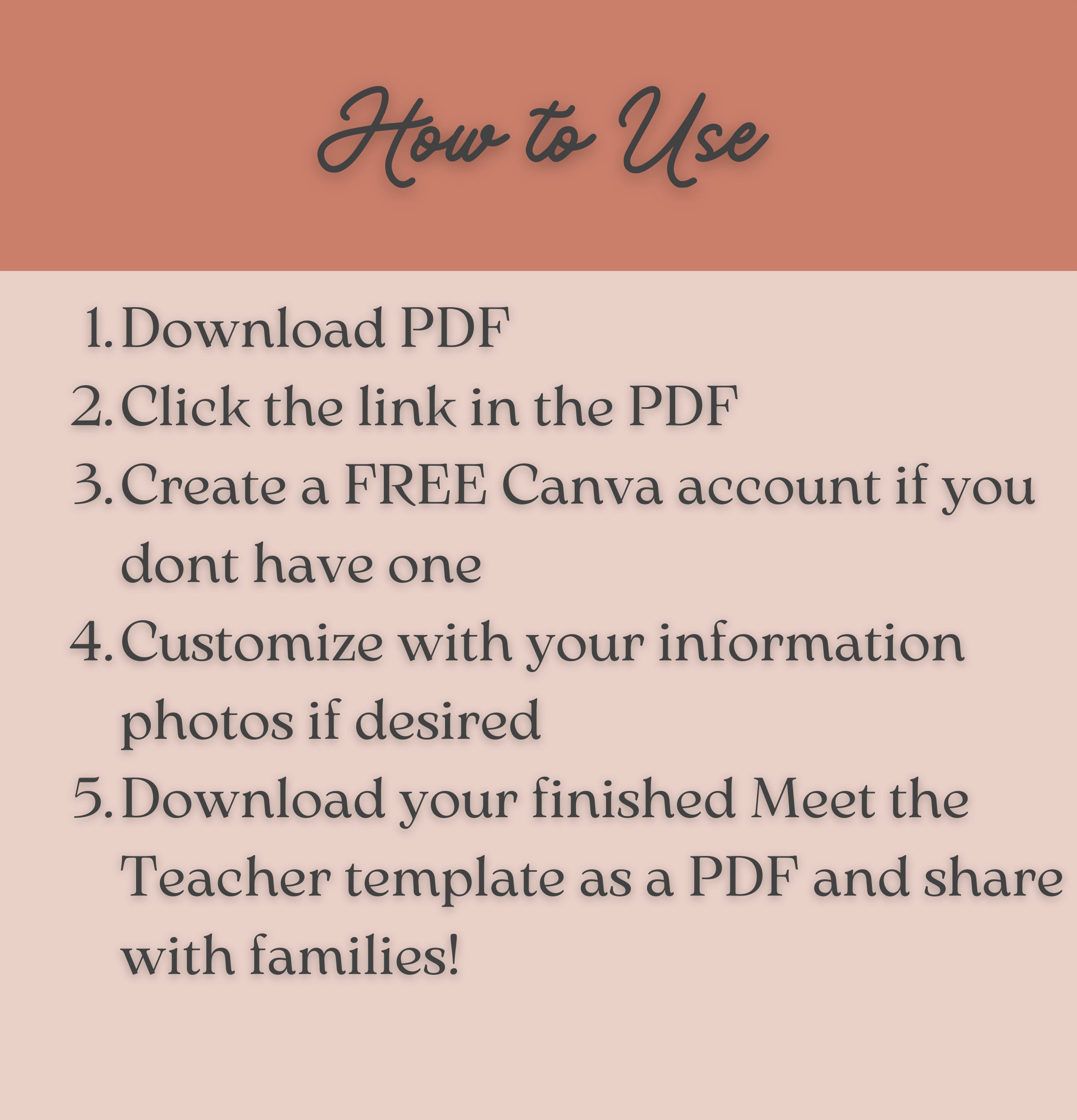 Boho Meet the Teacher Template | Boho Email Signature Templates ...