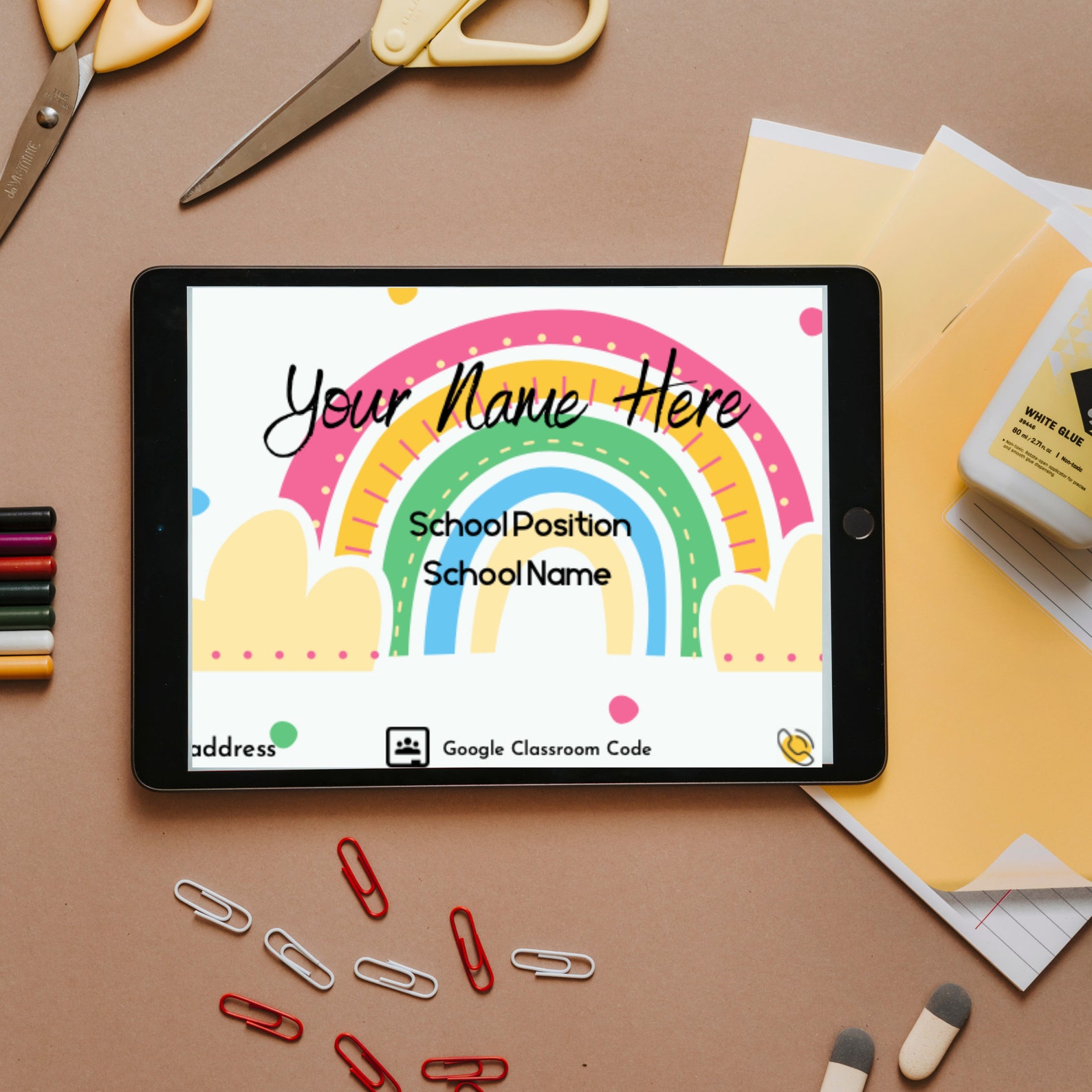 Email Signatures for Teachers Back to School Themed Editable Customizable Etsy