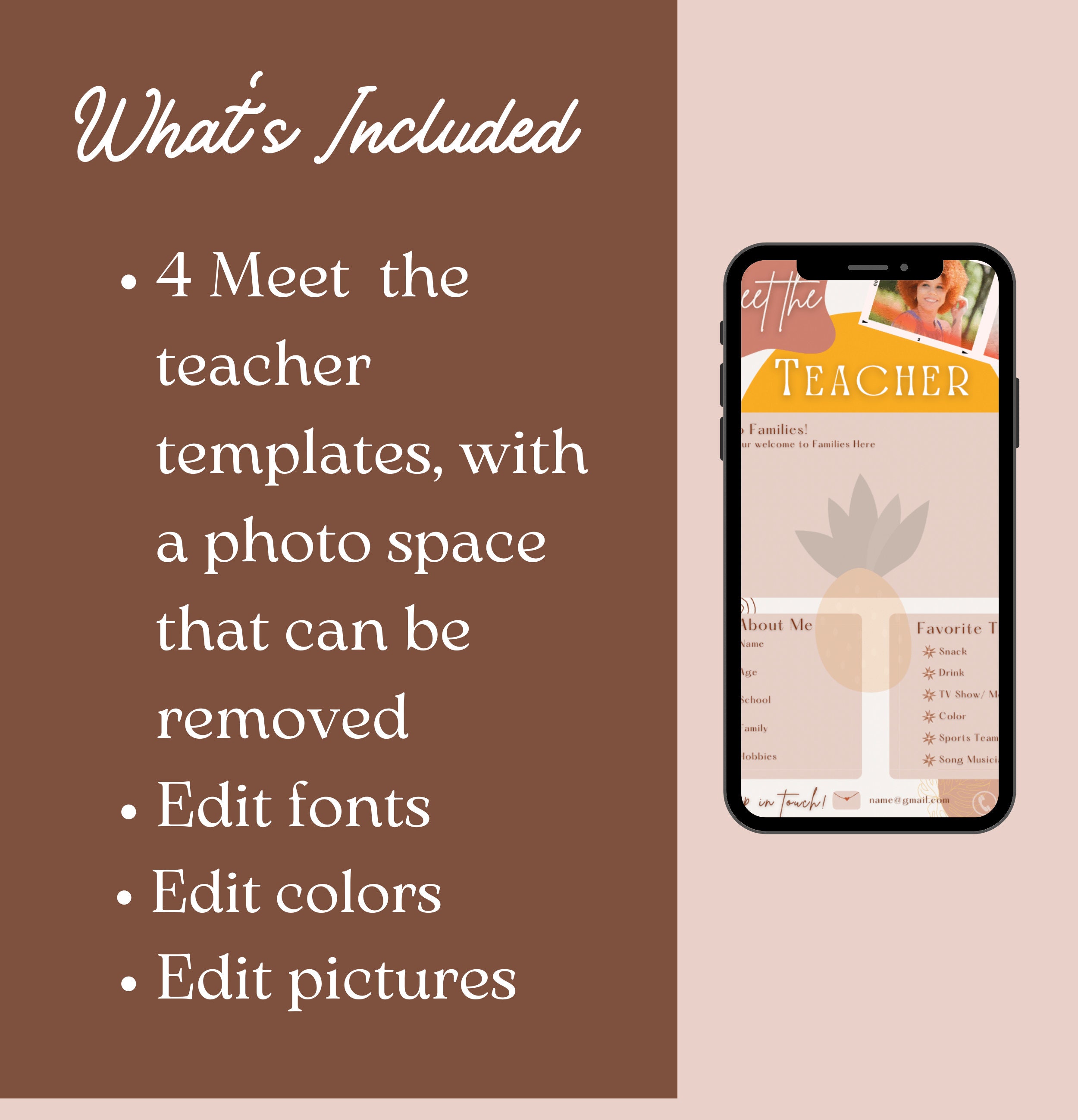 Boho Meet the Teacher Template | Boho Email Signature Templates ...