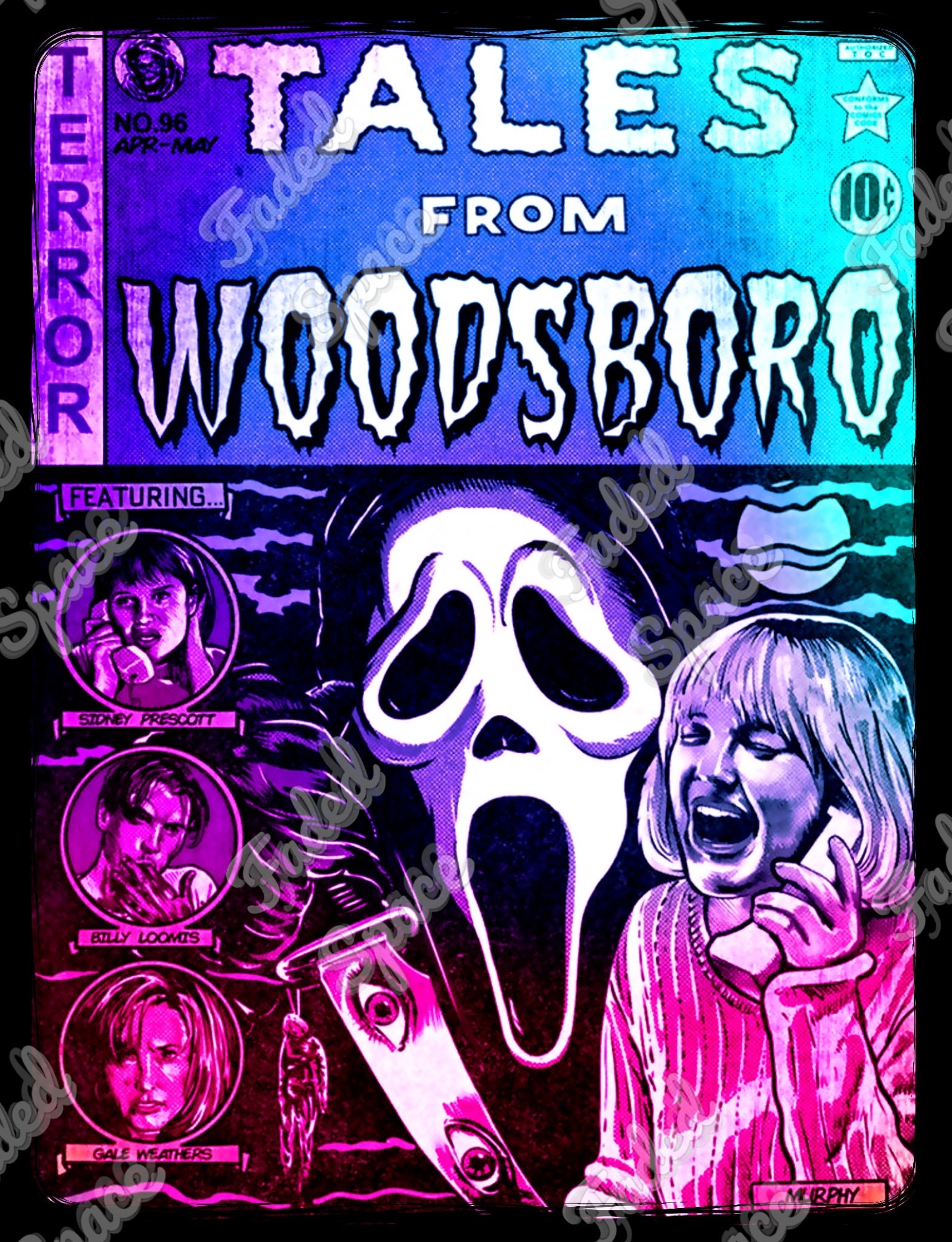 Scream sublimation Halloween horror goth scream cover Etsy