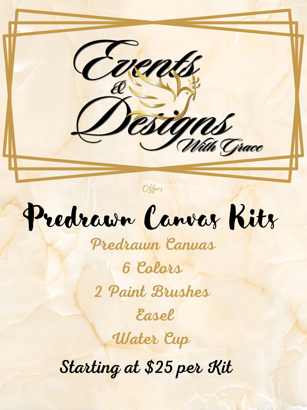 Paint & Sip Kits Etsy