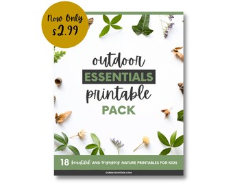 Paquete imprimible Outdoor Essentials - Para niños y familias - Actividades al aire libre - Preescolar - Imprimibles - PDF - 8.5 x 11 y A4