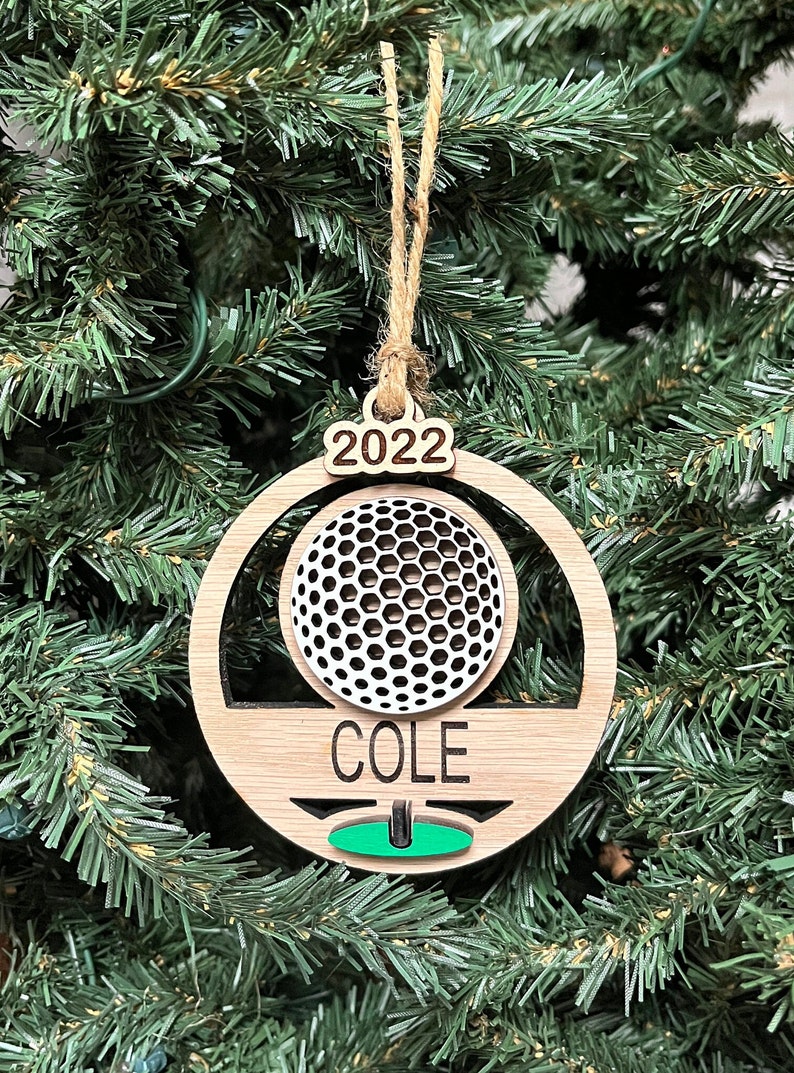 2024 Golf Ornament/personalized 2024 Golf Ornament/golf Ball Ornament