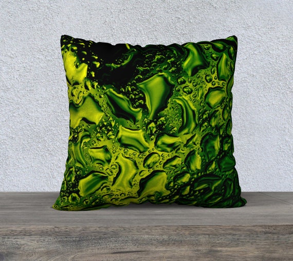 Raindrops Dark Green 22x22 Raindrops Dark Green 22x22