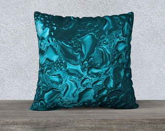 Raindrops Dark Green 22x22 Raindrops Dark Green 22x22