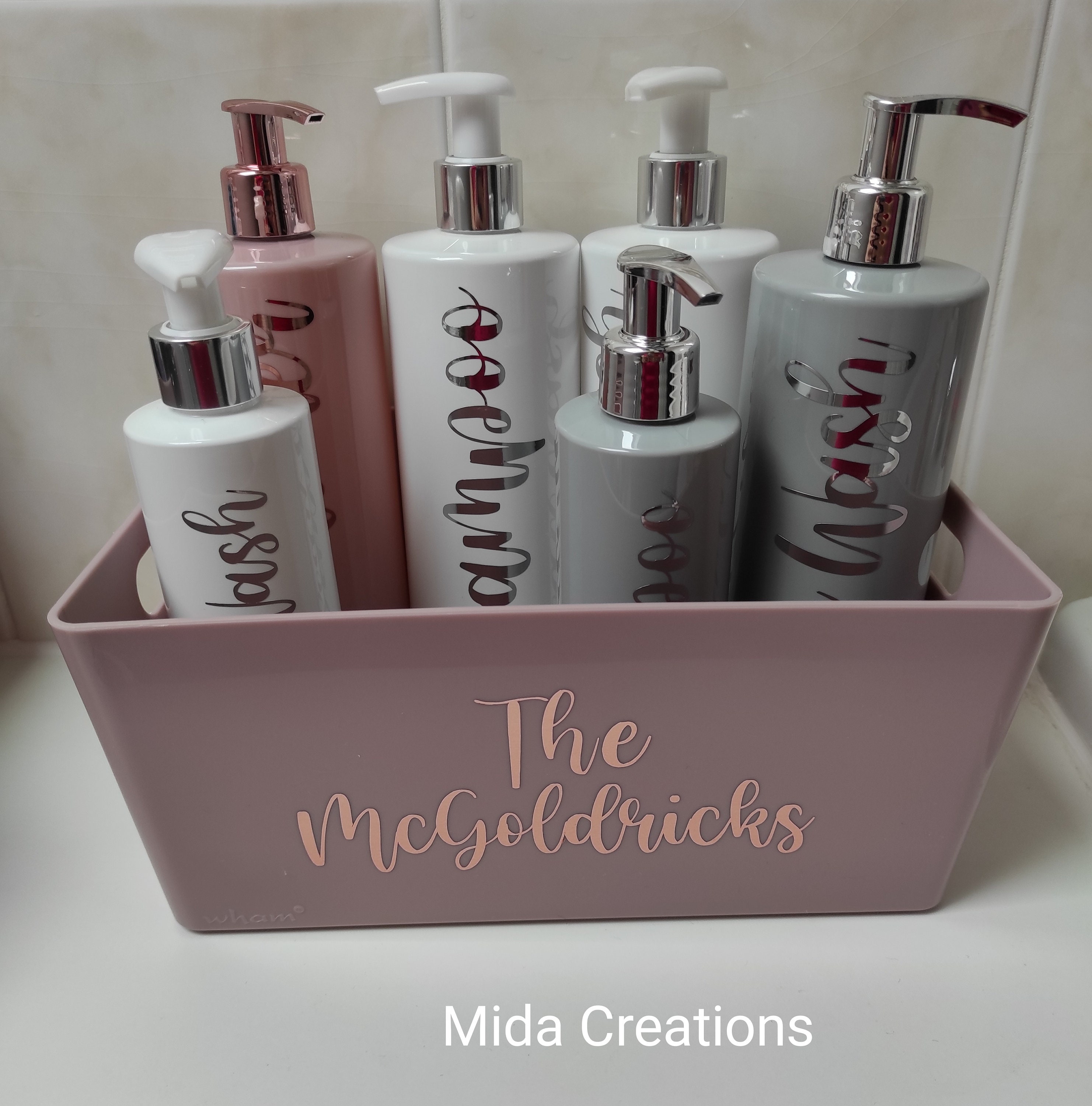 Personalised bathrooms bottles Etsy