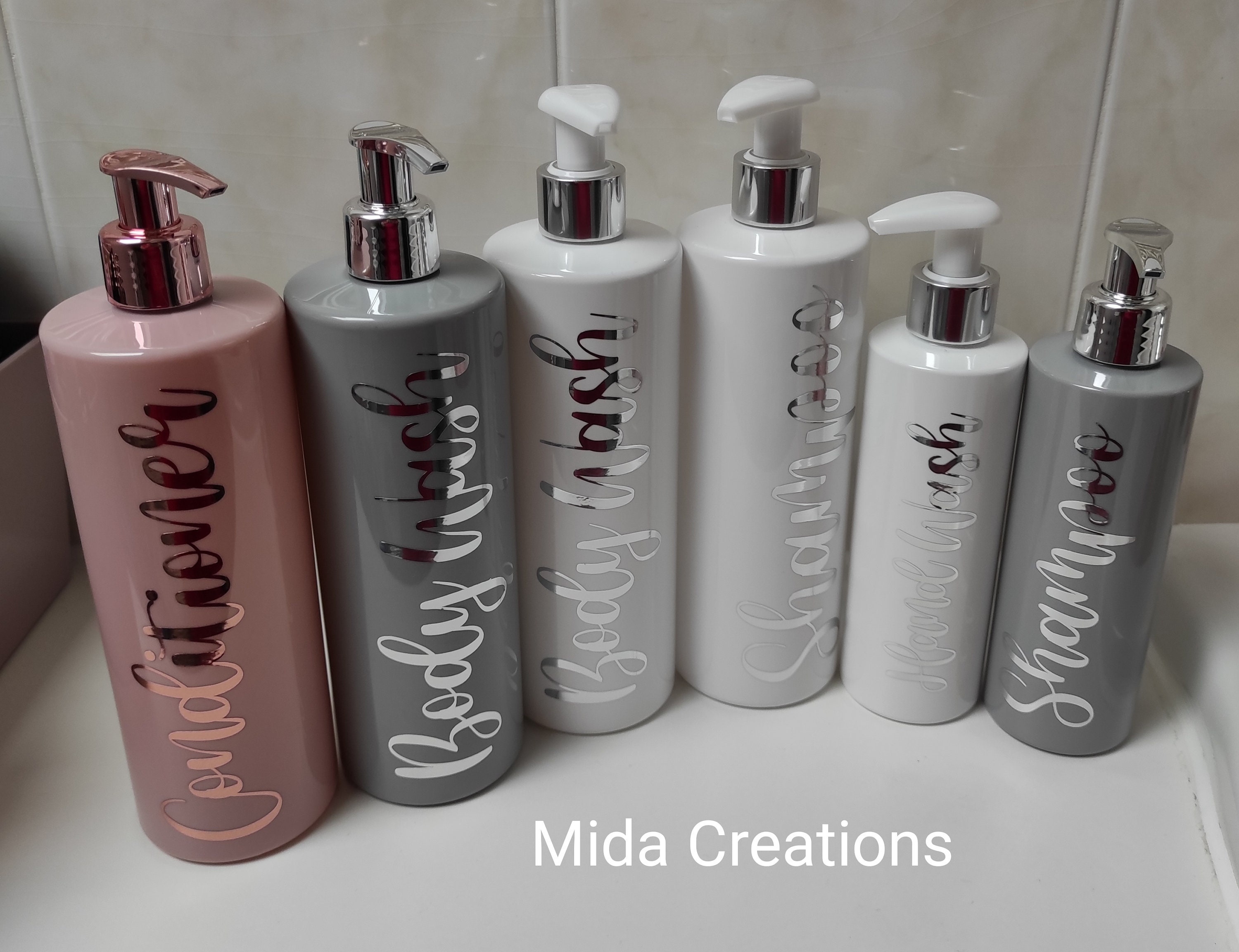 Personalised bathrooms bottles Etsy