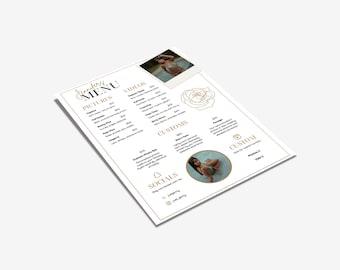 OnlyFans Tip Menu, Editable Template, Digital Download, Canva Template, OF menu, OnlyFans Minimalist Menu Template, OF Tip Menu Template