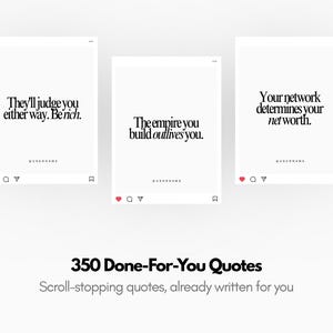 350 Motivational Quotes | Luxury Lifestyle Instagram Posts | Entrepreneurship image 5
