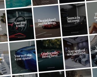 350 Done For You Motivational Quotes | Luxury Canva Templates | Entrepreneur Instagram Bundle 4x5 | Editable Social Media Graphics