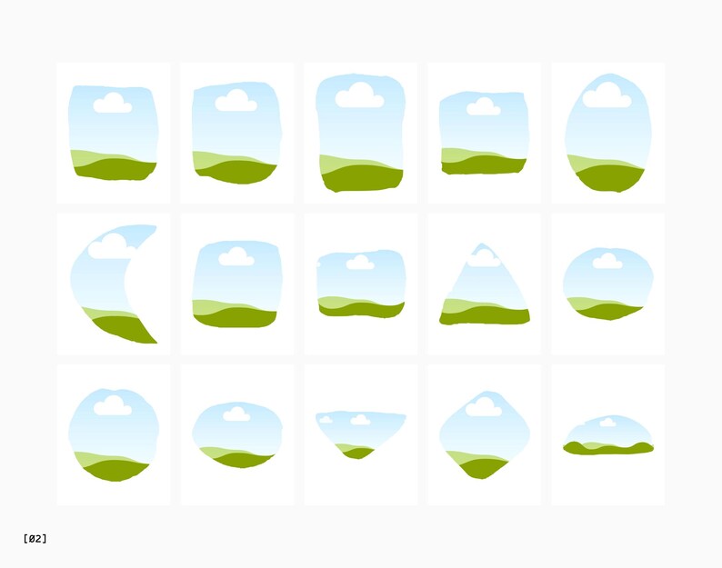 Watercolor Image Frames | Modern Canva Templates (20 Custom Shapes) image 3
