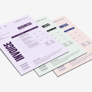 請求書テンプレート | 中小企業向け編集可能なCanva請求書フォーム 画像 2