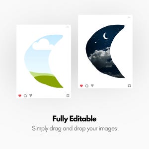 Watercolor Image Frames | Modern Canva Templates (20 Custom Shapes) image 5