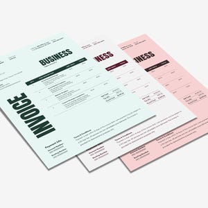 請求書テンプレート | 中小企業向け編集可能なCanva請求書フォーム 画像 3