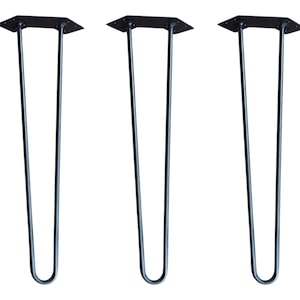 Pieds de table en métal, modèle U : pieds de meubles à monter soi-même, lot de 3