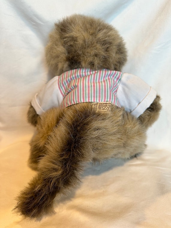Robert Raikes Original Wooden Face Plush Cat Applause Brand #2426