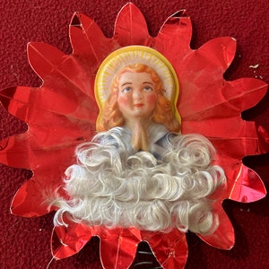Vintage Angel Hair Christmas Decorations National Tinsel Co Spun Glass