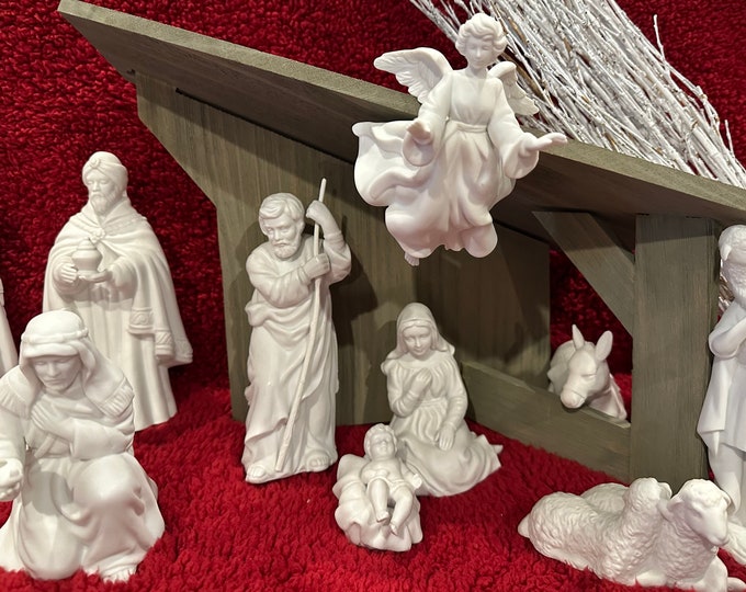Avon Nativity Scene 19811993 20 Piece Set Etsy