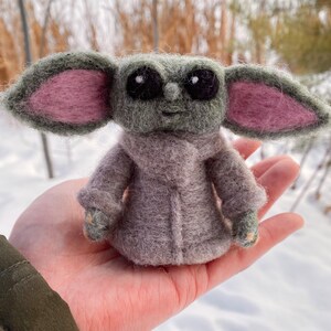 Baby Galaxy Alien Needle Felted Figure