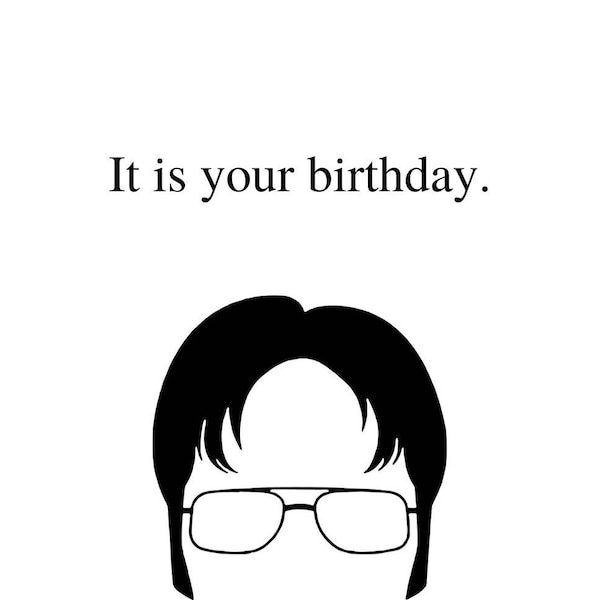 The Office birthday card