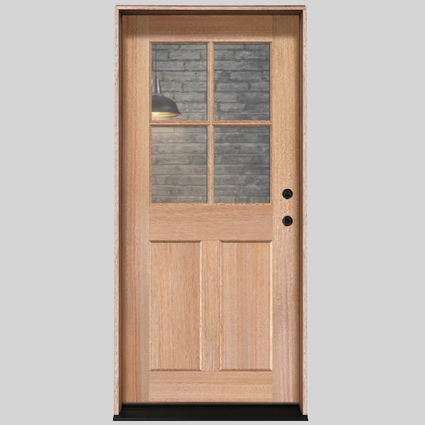 4-Lite Non Dutch Pre-Hung Exterior Door - (36″ x 80″)