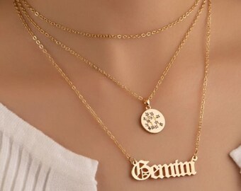 Gemini Constellation Necklace - Etsy UK