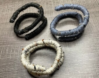 Basics Neutral Spiralock Wired Dread Tie Dreadlock/Curly Hair Tie/Accessory Dread Styling Tool Neutral Speckled