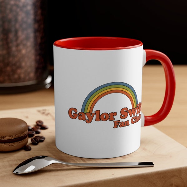 gaylor fan club mug . rainbow pride lgbtq+ mug