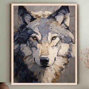 狼の色鉛筆画 縦プリント - Etsy 日本