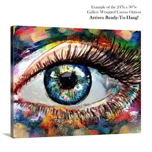 Optometry Art, Colorful Eye Art Prints, Optician, Beautiful Eye Art Paper or Stretched Canvas, Eyeball, Eye Wall Art, Vision Care, Eyes Art